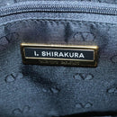 VALENTINO Shoulder Bag Leather Black Gold Auth BA4048-10