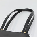 VALENTINO Shoulder Bag Leather Black Gold Auth BA4048-14