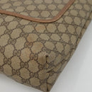 GUCCI GG Supreme Web Sherry Line Tote Bag PVC Beige Red 39 02 003 Auth BA405-14