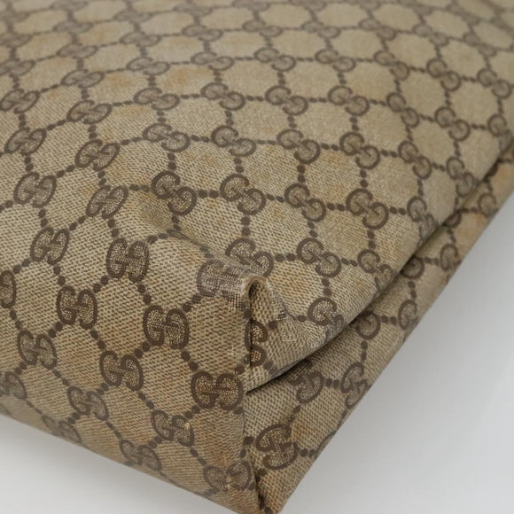 GUCCI GG Supreme Web Sherry Line Tote Bag PVC Beige Red 39 02 003 Auth BA405