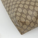 GUCCI GG Supreme Web Sherry Line Tote Bag PVC Beige Red 39 02 003 Auth BA405-16