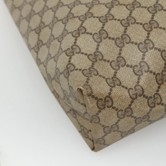 GUCCI GG Supreme Web Sherry Line Tote Bag PVC Beige Red 39 02 003 Auth BA405