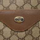 GUCCI GG Supreme Web Sherry Line Tote Bag PVC Beige Red 39 02 003 Auth BA405-17