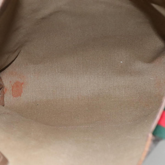 GUCCI GG Supreme Web Sherry Line Tote Bag PVC Beige Red 39 02 003 Auth BA405