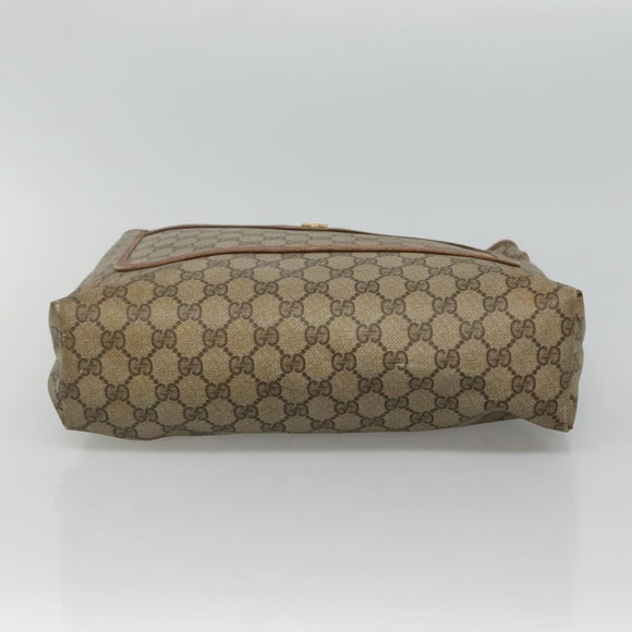 GUCCI GG Supreme Web Sherry Line Tote Bag PVC Beige Red 39 02 003 Auth BA405