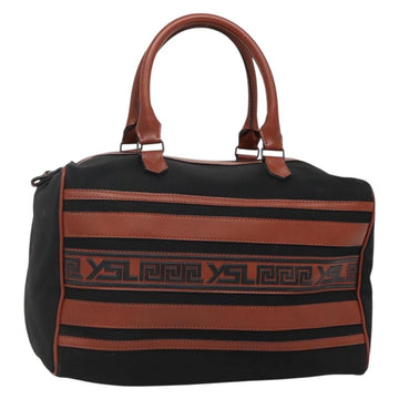 SAINT LAURENT Hand Bag Canvas Brown Auth BA4050