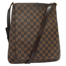 LOUIS VUITTON Damier Ebene Musette Shoulder Bag N51302 LV Auth BA4053-1