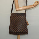 LOUIS VUITTON Damier Ebene Musette Shoulder Bag N51302 LV Auth BA4053-23