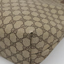 GUCCI GG Supreme Web Sherry Line Tote Bag PVC Beige Gold 16 002 4487 Auth BA4055-12