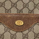 GUCCI GG Supreme Web Sherry Line Tote Bag PVC Beige Gold 16 002 4487 Auth BA4055-14