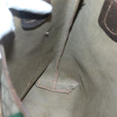 GUCCI GG Supreme Web Sherry Line Tote Bag PVC Beige Gold 16 002 4487 Auth BA4055-18