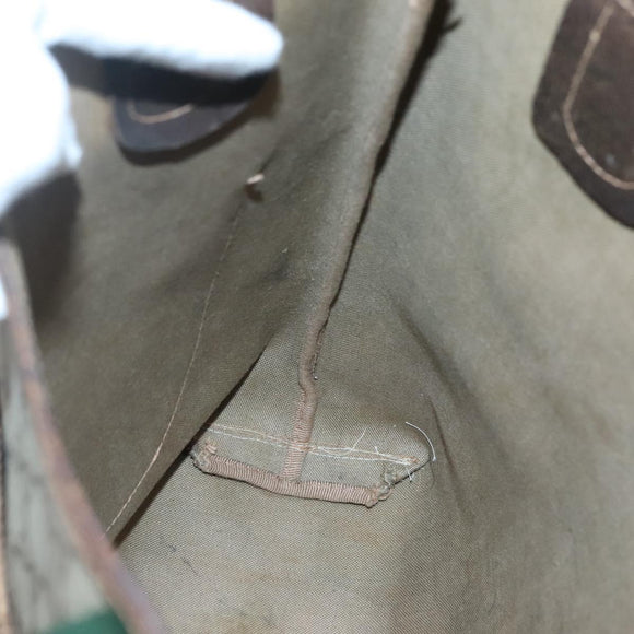 GUCCI GG Supreme Web Sherry Line Tote Bag PVC Beige Gold 16 002 4487 Auth BA4055