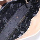 Salvatore Ferragamo Gancini Shoulder Bag Leather Beige Gold Auth BA4057-16