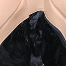 Salvatore Ferragamo Gancini Schoudertas Leer Beige Goud Auth BA4057-18