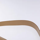 Salvatore Ferragamo Gancini Schoudertas Leer Beige Goud Auth BA4057-8