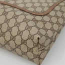 GUCCI GG Supreme Web Sherry Line Tote Bag PVC Beige Red 39 02 003 Auth BA406-9