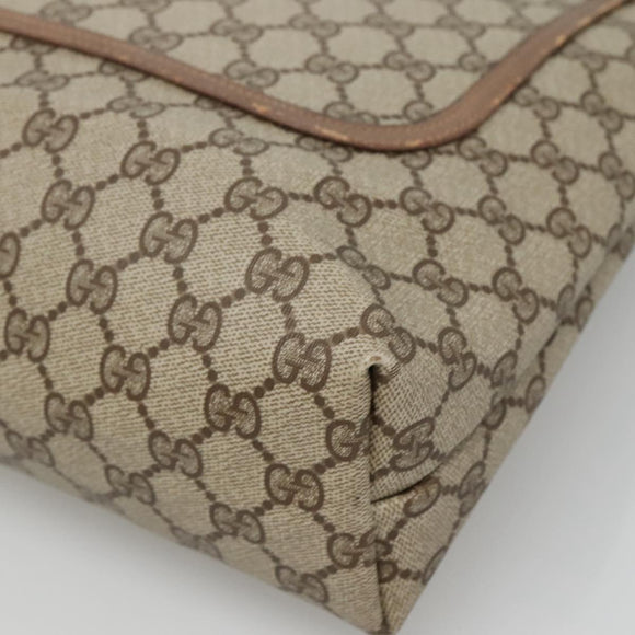 GUCCI GG Supreme Web Sherry Line Tote Bag PVC Beige Red 39 02 003 Auth BA406