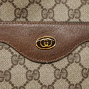 GUCCI GG Supreme Web Sherry Line Tote Bag PVC Beige Red 39 02 003 Auth BA406-10