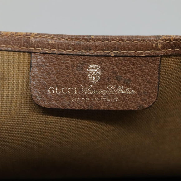 GUCCI GG Supreme Web Sherry Line Tote Bag PVC Beige Red 39 02 003 Auth BA406