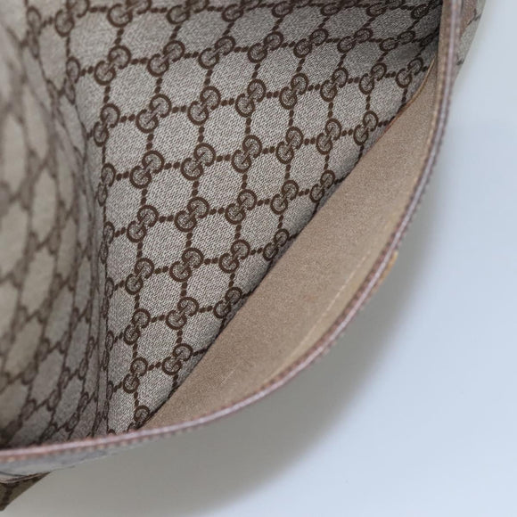 GUCCI GG Supreme Web Sherry Line Tote Bag PVC Beige Red 39 02 003 Auth BA406