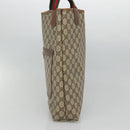 GUCCI GG Supreme Web Sherry Line Tote Bag PVC Beige Red 39 02 003 Auth BA406-4