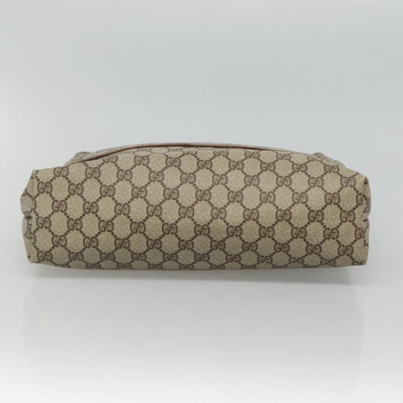 GUCCI GG Supreme Web Sherry Line Tote Bag PVC Beige Red 39 02 003 Auth BA406