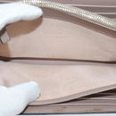 VALENTINO Studs Chain Shoulder Wallet Leather Pink Silver Auth BA4061-20