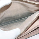 VALENTINO Studs Chain Shoulder Wallet Leather Pink Silver Auth BA4061-11