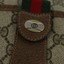 GUCCI GG Supreme Web Sherry Line Bag PVC Beige Gold 89 02 032 Auth BA4062-14