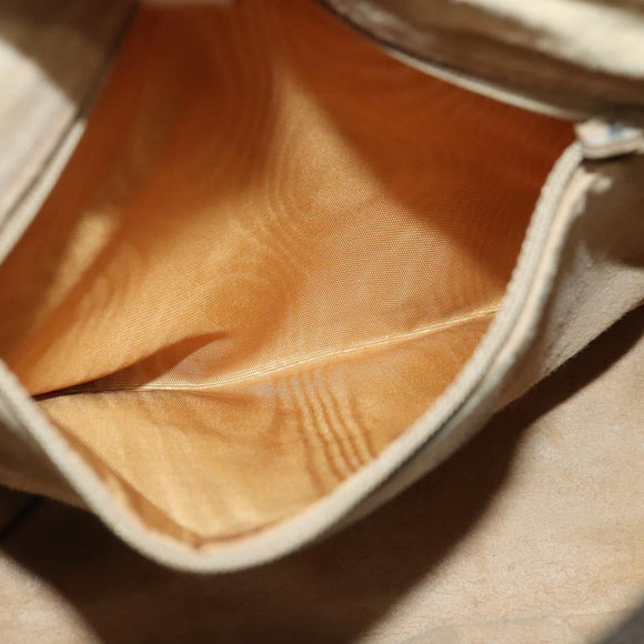 GUCCI GG Supreme Web Sherry Line Bag PVC Beige Gold 89 02 032 Auth BA4062