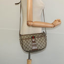 GUCCI GG Supreme Web Sherry Line Bag PVC Beige Gold 89 02 032 Auth BA4062-22