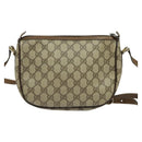GUCCI GG Supreme Web Sherry Line Bag PVC Beige Gold 89 02 032 Auth BA4062-3