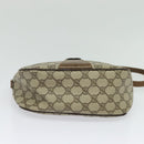 GUCCI GG Supreme Web Sherry Line Bag PVC Beige Gold 89 02 032 Auth BA4062-9