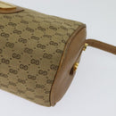 GUCCI Micro GG Canvas Shoulder Bag Vintage Beige Gold Auth BA4063-11