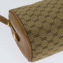GUCCI Micro GG Canvas Shoulder Bag Vintage Beige Gold Auth BA4063-12