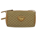 GUCCI Micro GG Canvas Shoulder Bag Vintage Beige Gold Auth BA4063-2