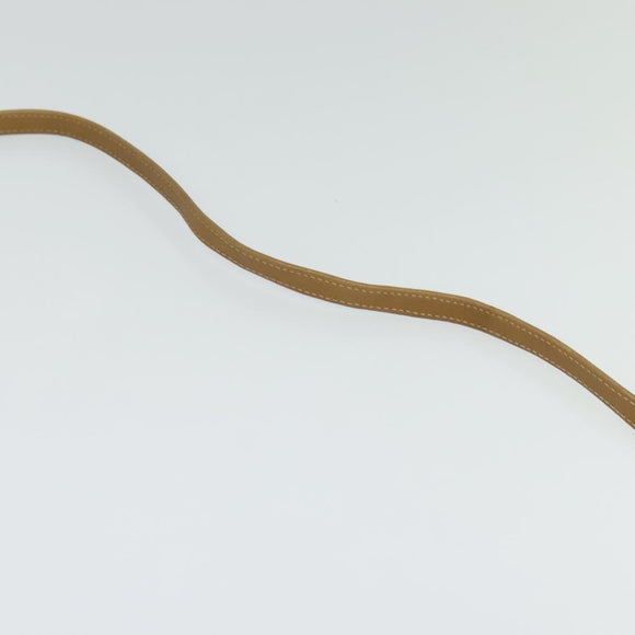 GUCCI Micro GG Canvas Shoulder Bag Vintage Beige Gold Auth BA4063