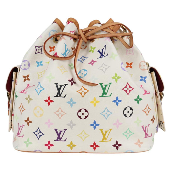 LOUIS VUITTON Monogram Multicolor Petit Noe Shoulder Bag M42229 Auth BA4071V