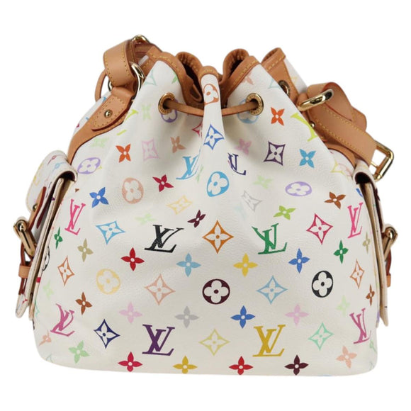 LOUIS VUITTON Monogram Multicolor Petit Noe Shoulder Bag M42229 Auth BA4071V
