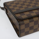 LOUIS VUITTON Damier Ebene Tribeca Ron Shoulder Bag N51160 LV Auth BA4072-9