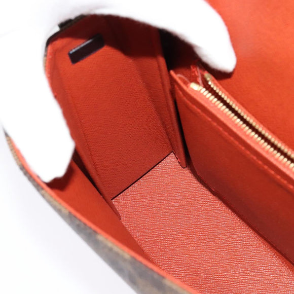 LOUIS VUITTON Damier Ebene Tribeca Ron Shoulder Bag N51160 LV Auth BA4072