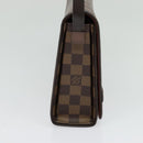LOUIS VUITTON Damier Ebene Tribeca Ron Shoulder Bag N51160 LV Auth BA4072-3