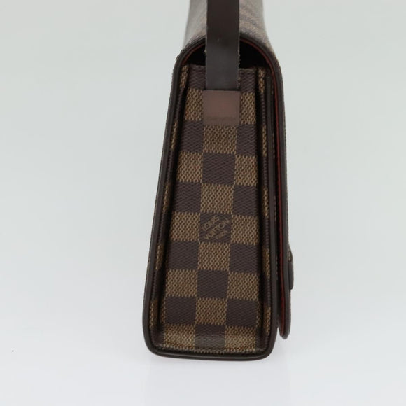 LOUIS VUITTON Damier Ebene Tribeca Ron Shoulder Bag N51160 LV Auth BA4072