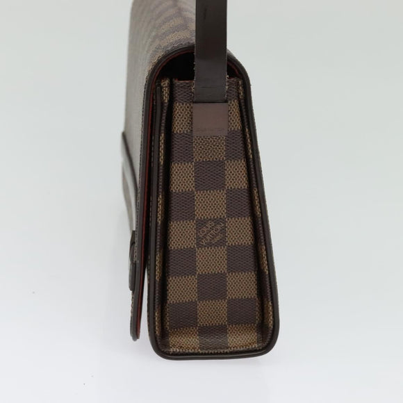 LOUIS VUITTON Damier Ebene Tribeca Ron Shoulder Bag N51160 LV Auth BA4072