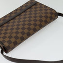 LOUIS VUITTON Damier Ebene Tribeca Ron Shoulder Bag N51160 LV Auth BA4072-6