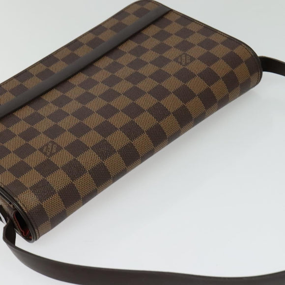 LOUIS VUITTON Damier Ebene Tribeca Ron Shoulder Bag N51160 LV Auth BA4072