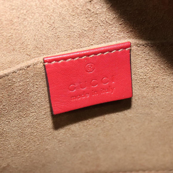 GUCCI GG Supreme Arabesque Chain Shoulder Bag PVC Beige 409535 Auth BA4077