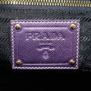 PRADA Shoulder Bag Nylon Purple Gold Auth BA4080V-16