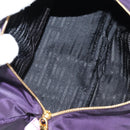 PRADA Shoulder Bag Nylon Purple Gold Auth BA4080V-17