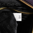 PRADA Shoulder Bag Nylon Purple Gold Auth BA4080V-21